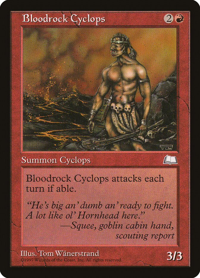 Bloodrock Cyclops card front