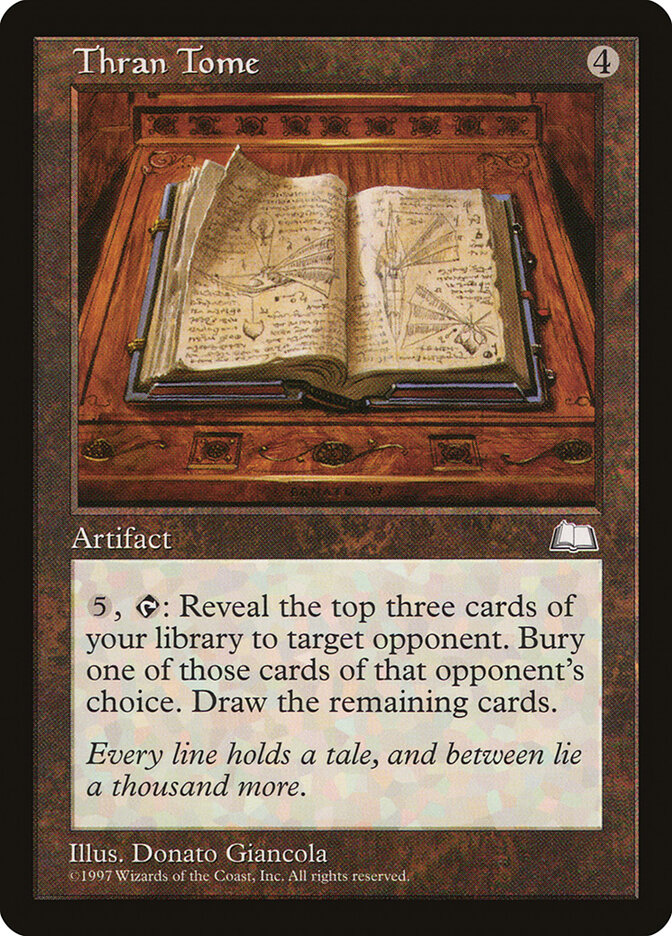 Thran Tome card front