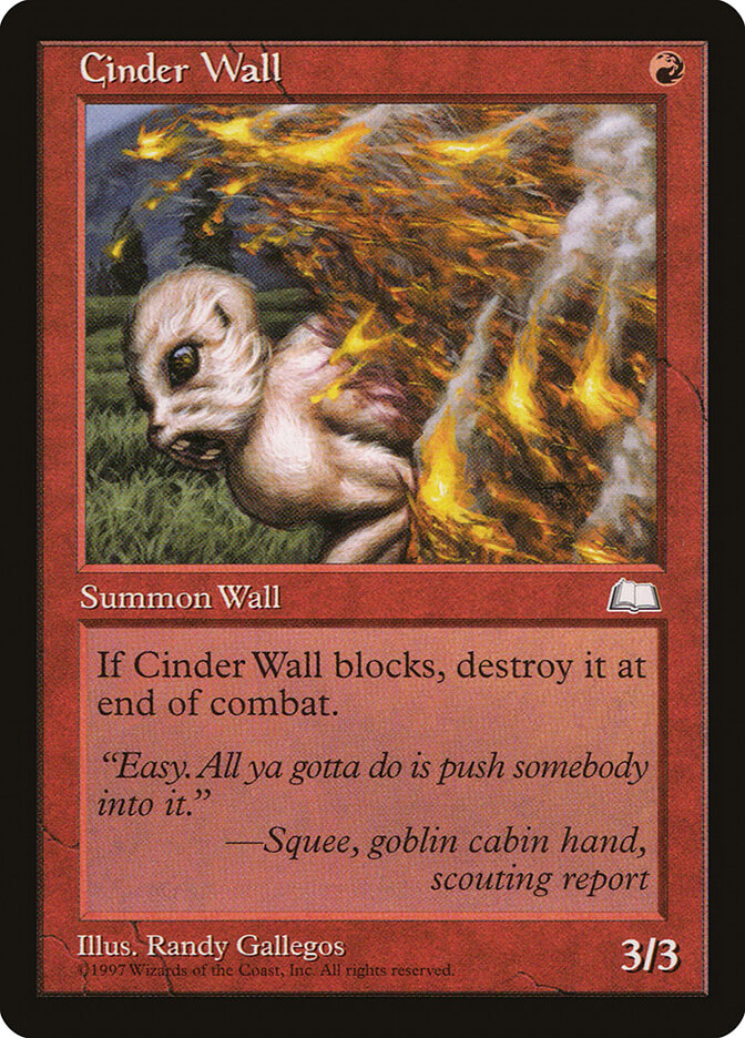Cinder Wall card front