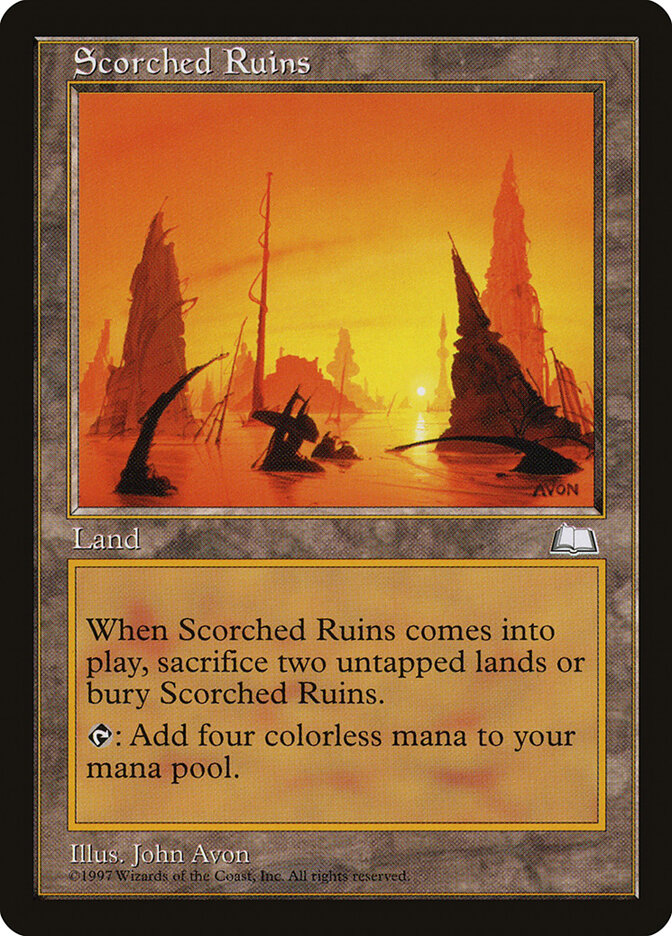 Scorched Ruins card front