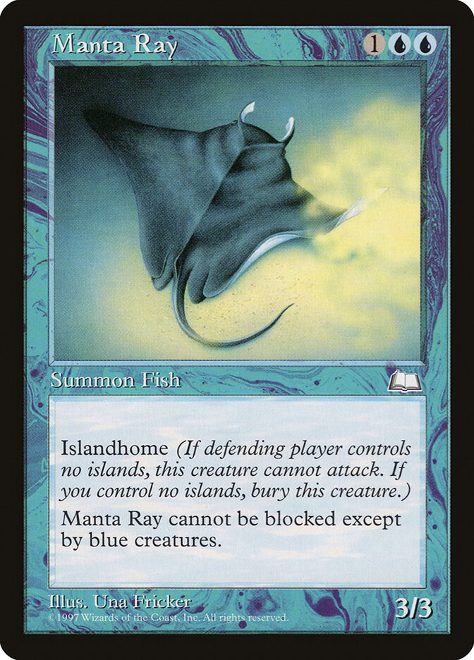 Manta Ray card front