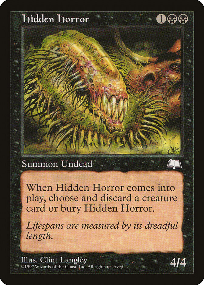 Hidden Horror card front