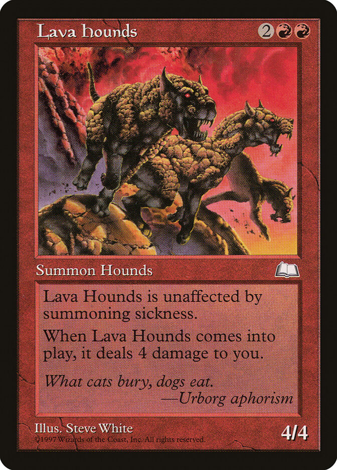 Lava Hounds card front