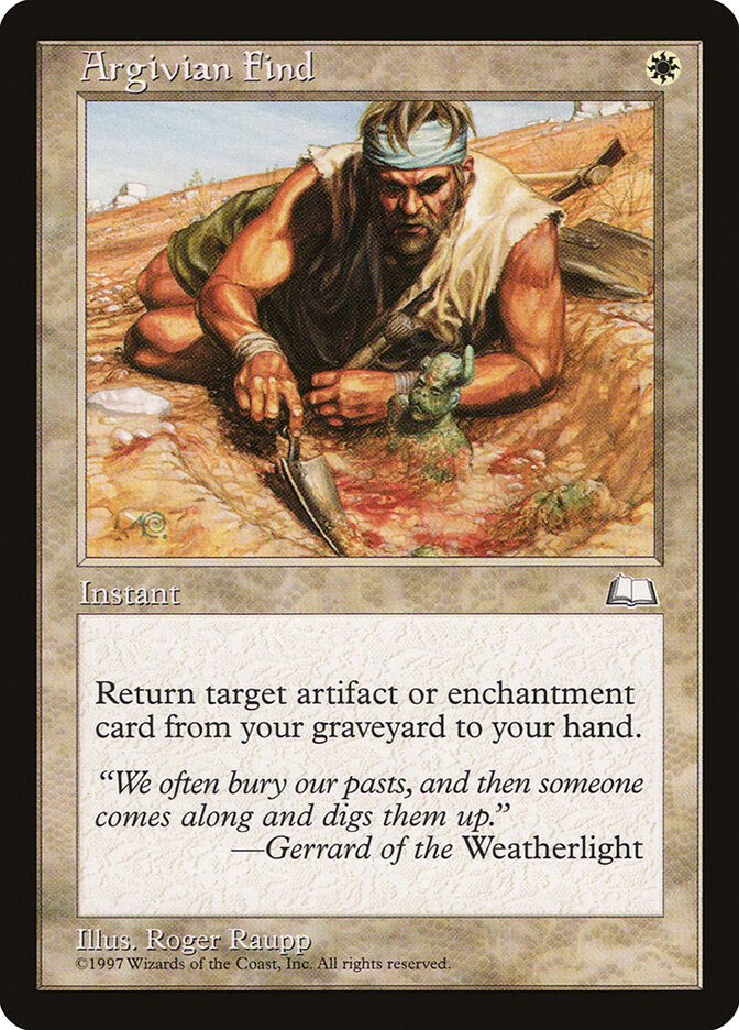 Argivian Find card front