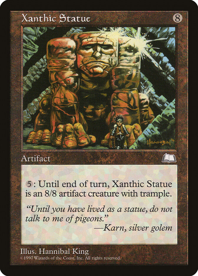Xanthic Statue card front