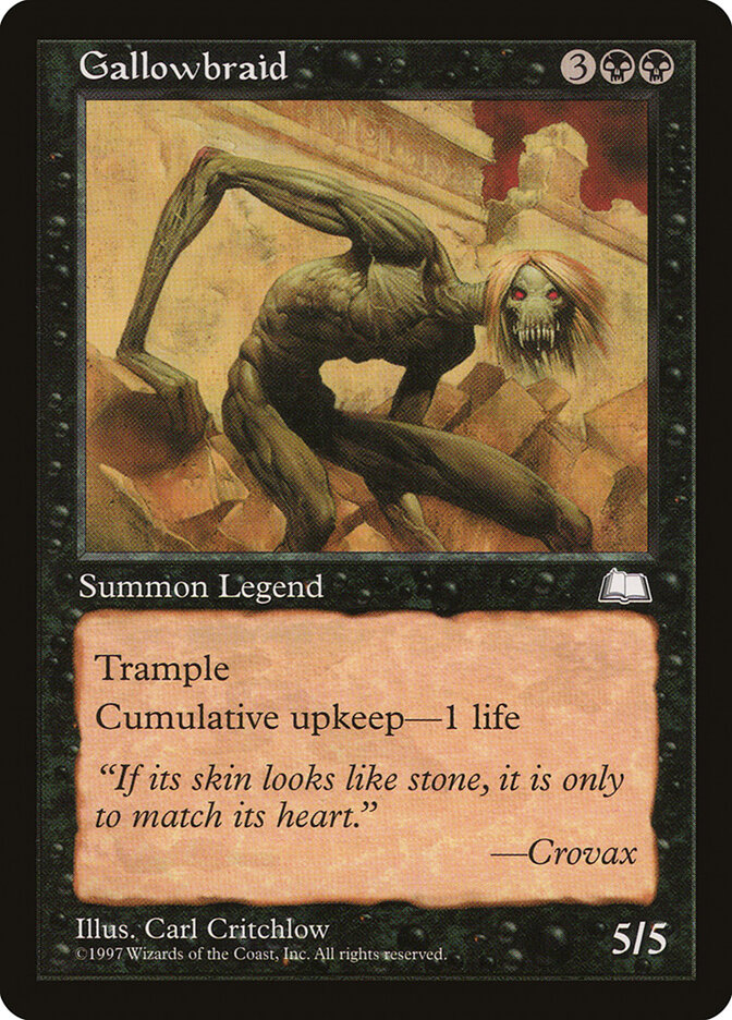 Gallowbraid card front