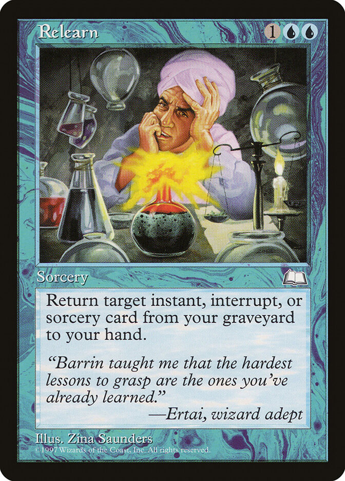 Relearn card front