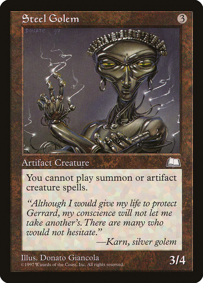 Steel Golem card front