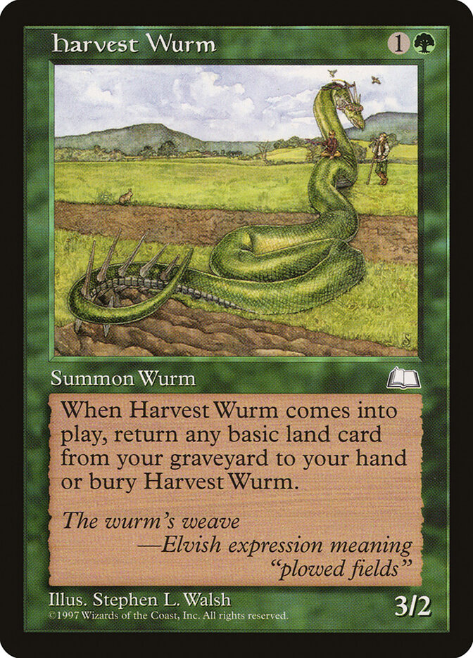 Harvest Wurm card front