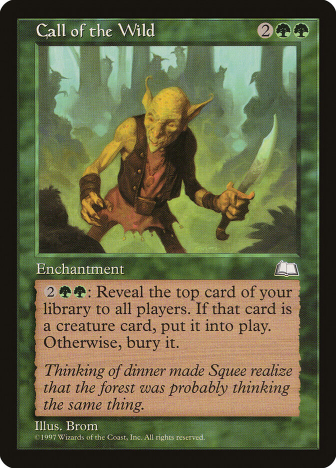 Call of the Wild card front