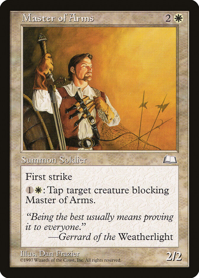 Master of Arms card front