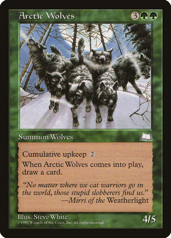 Arctic Wolves card front