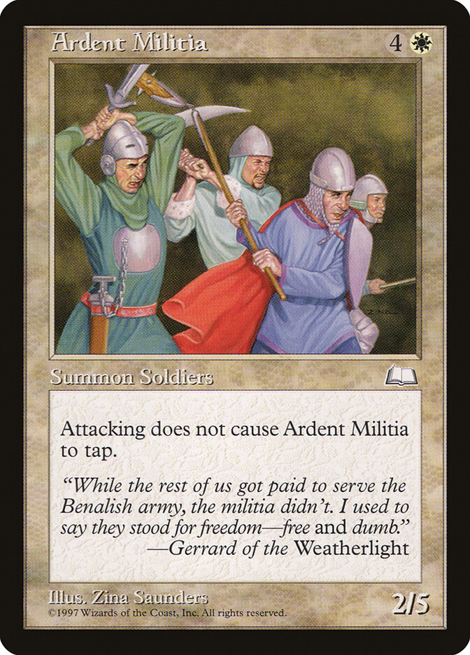Ardent Militia card front