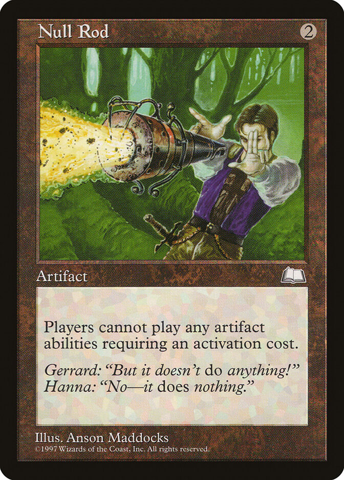 Null Rod card front