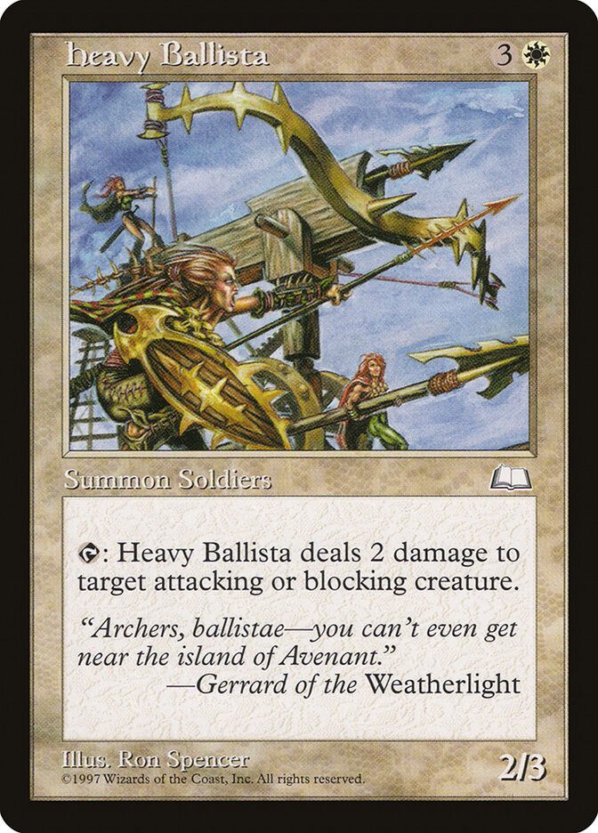 Heavy Ballista card front