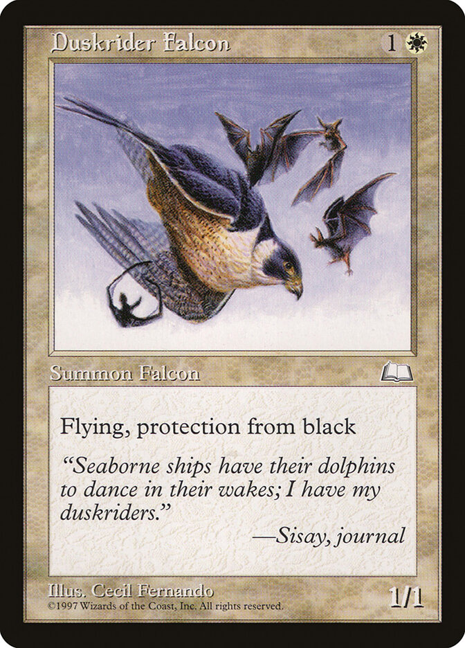 Duskrider Falcon card front