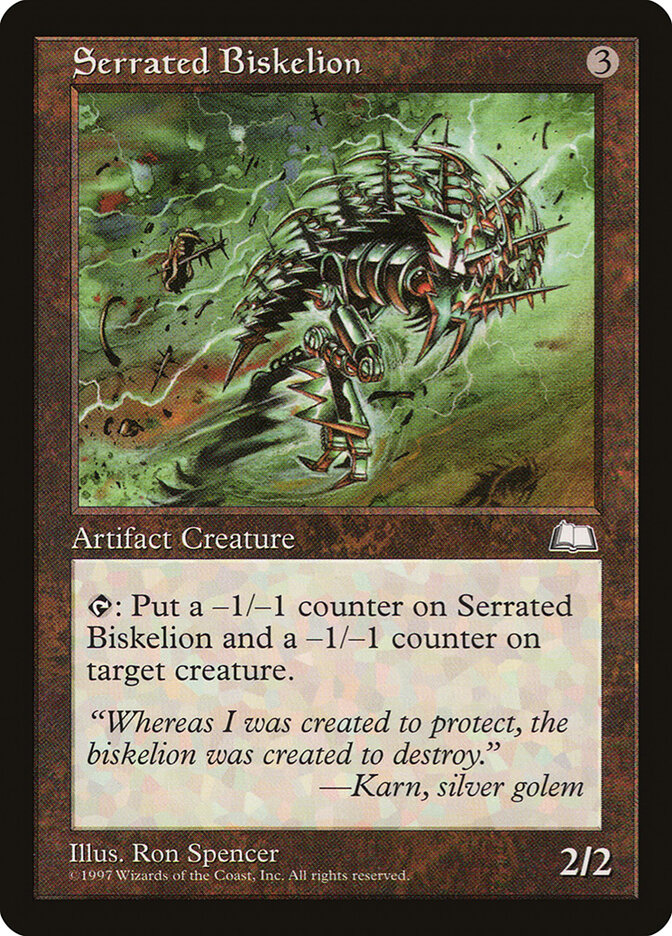 Serrated Biskelion card front