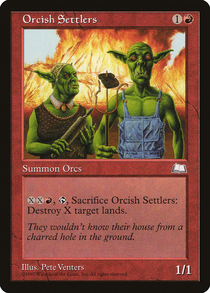 Orcish Settlers card front