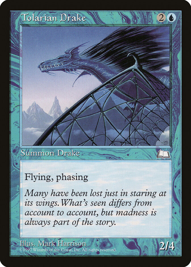 Tolarian Drake card front