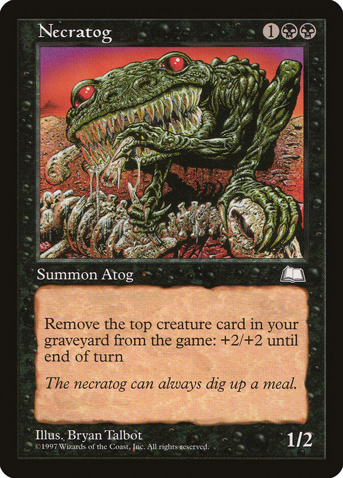 Necratog card front