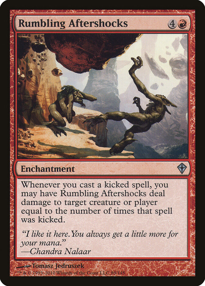Rumbling Aftershocks card front