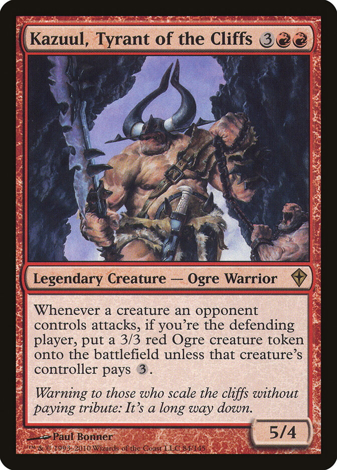 Kazuul, Tyrant of the Cliffs card front