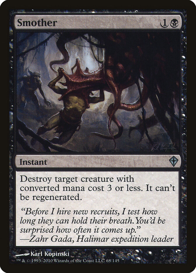 Smother card front