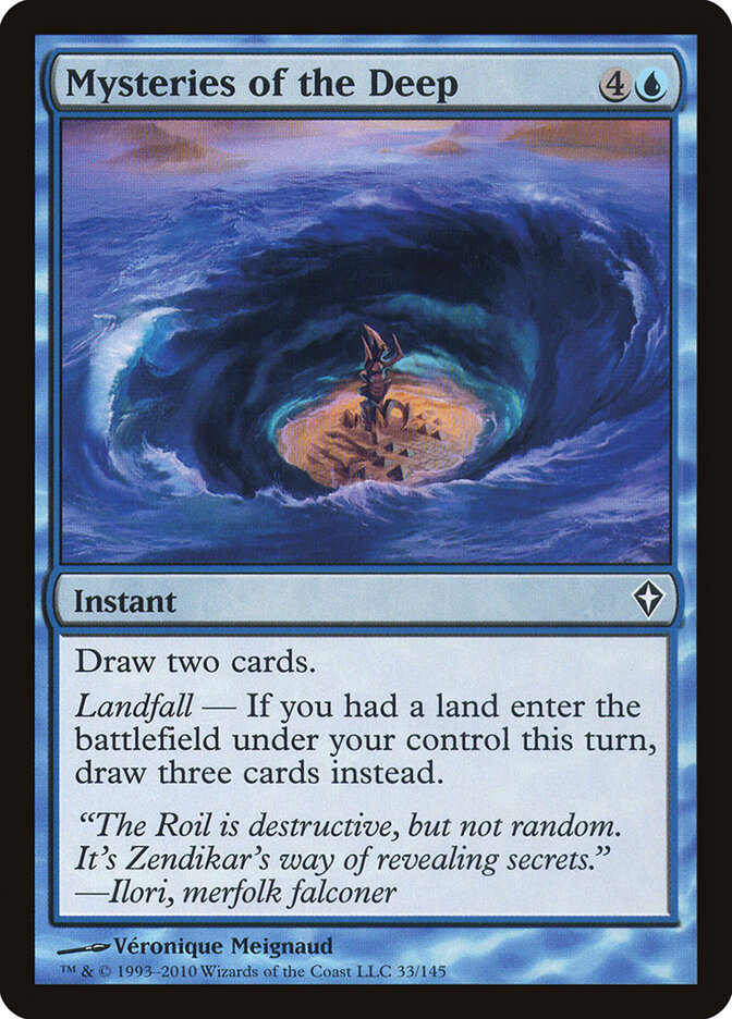 Mysteries of the Deep card front