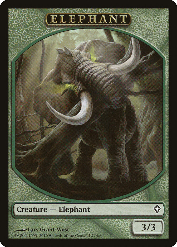 Elephant card front