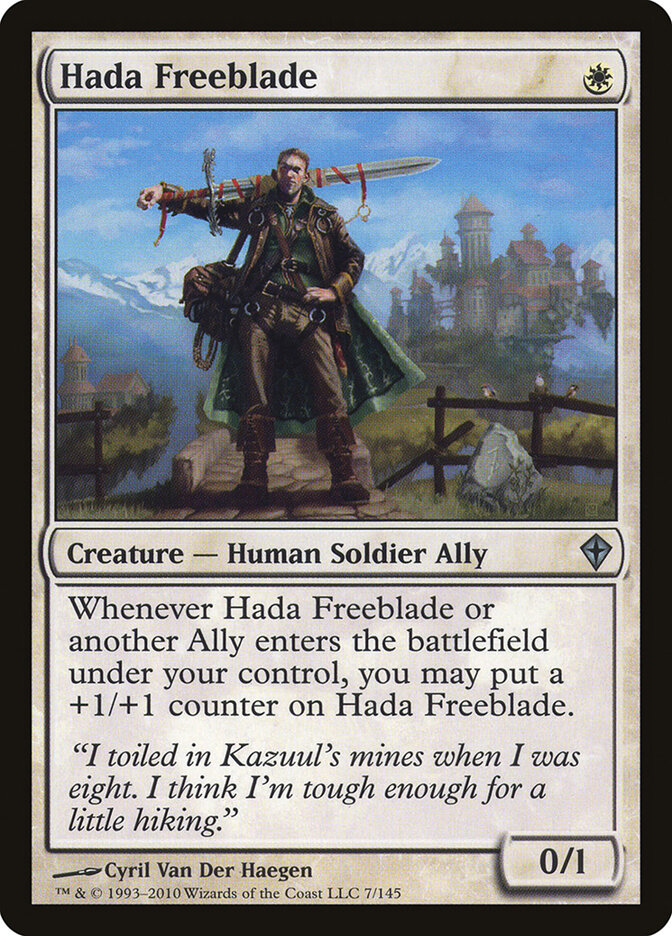 Hada Freeblade card front
