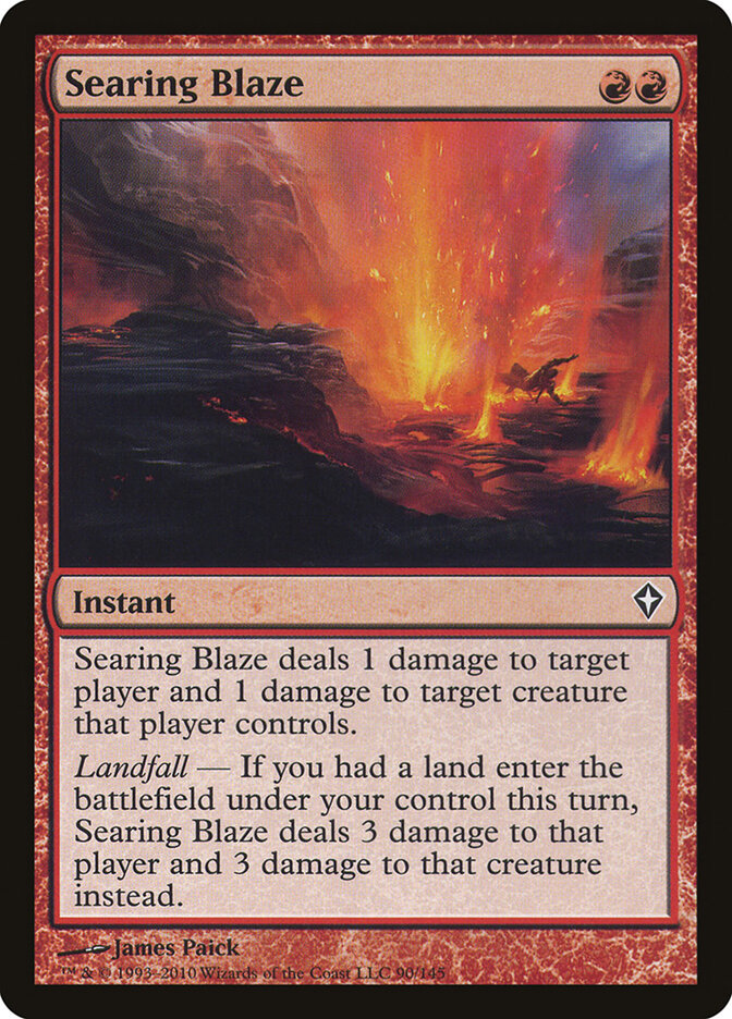 Searing Blaze card front