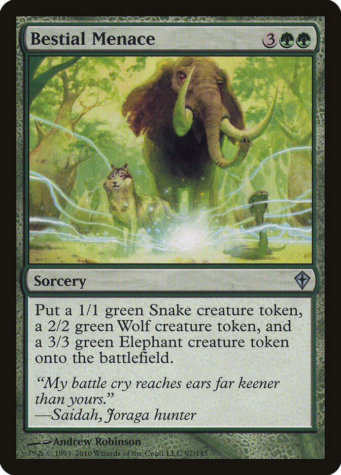 Bestial Menace card front