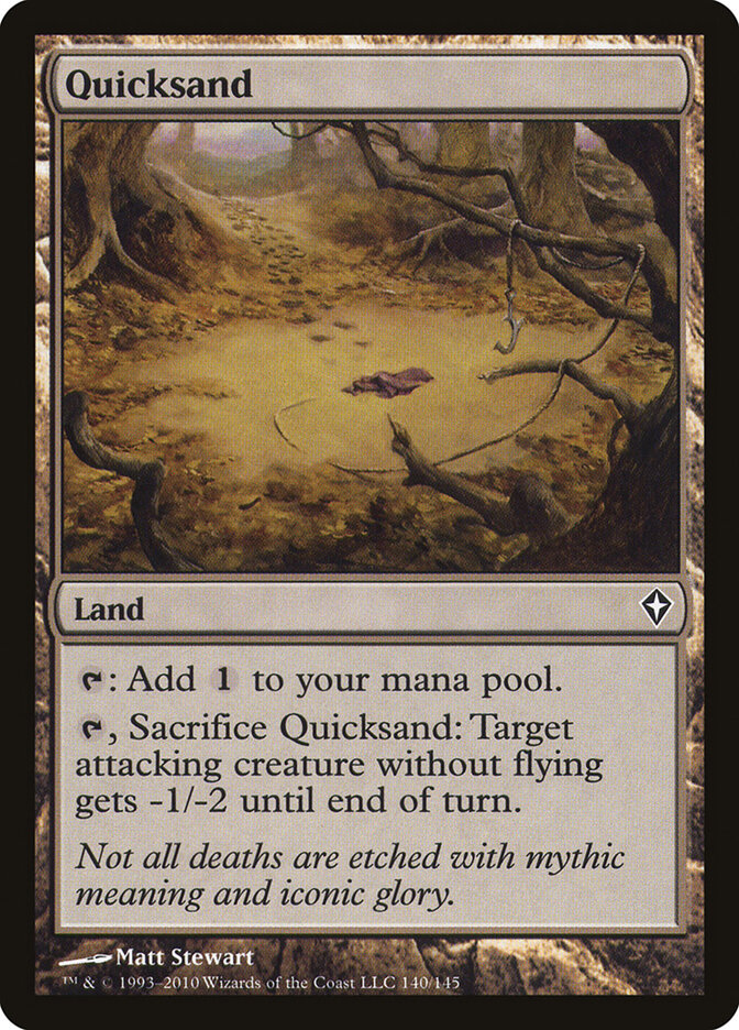 Quicksand card front