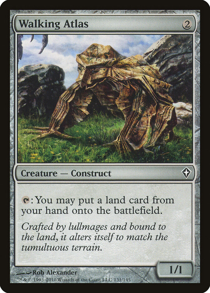 Walking Atlas card front