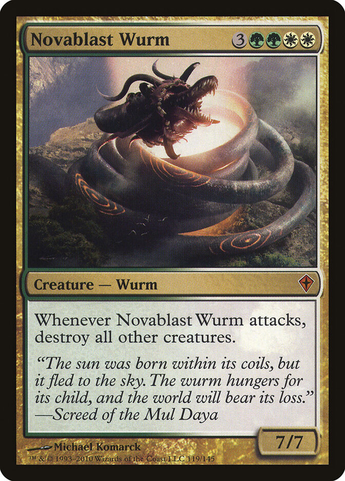 Novablast Wurm card front