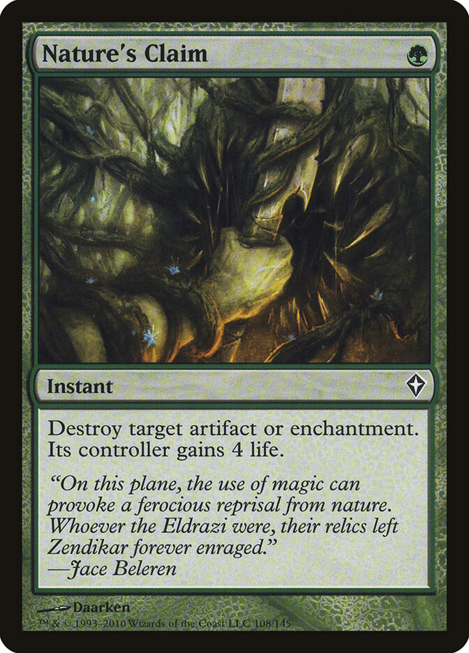 Nature's Claim card front