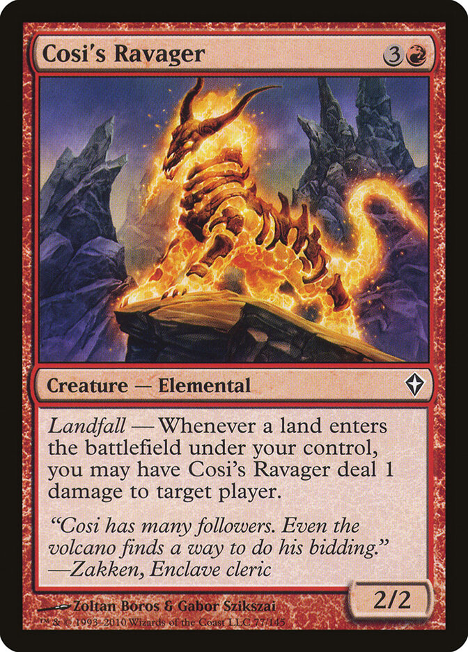 Cosi's Ravager card front