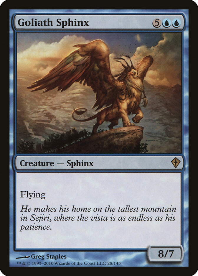 Goliath Sphinx card front
