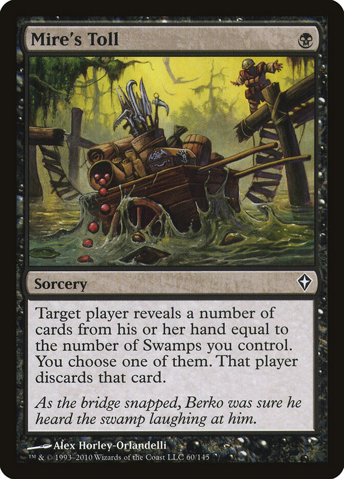 Mire's Toll card front