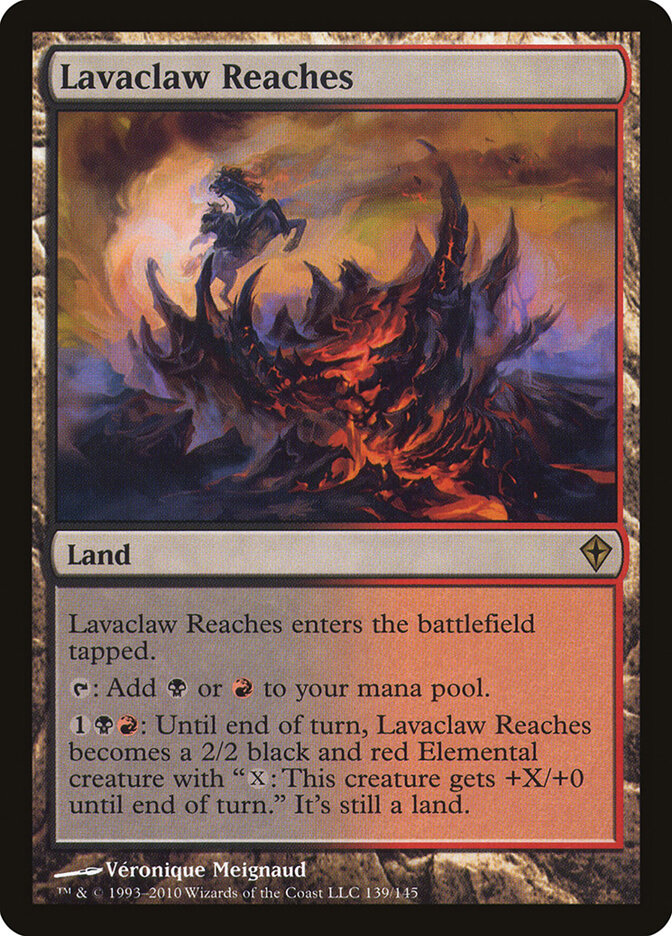 Lavaclaw Reaches card front