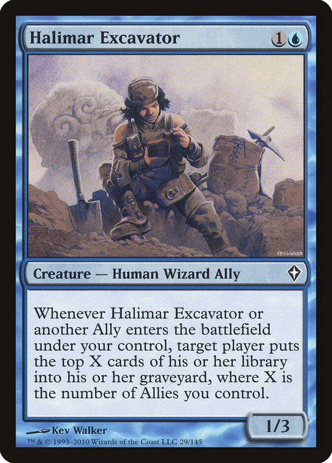 Halimar Excavator card front