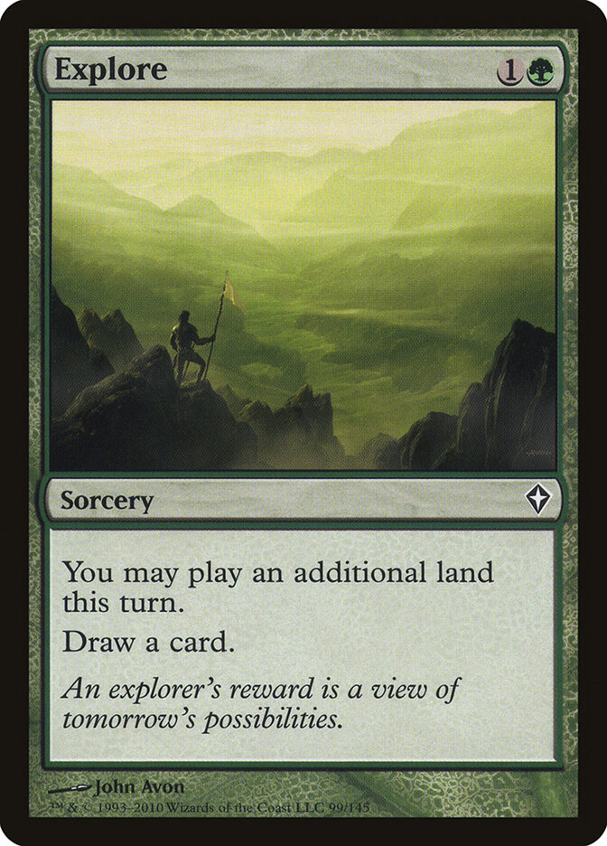 Explore card front