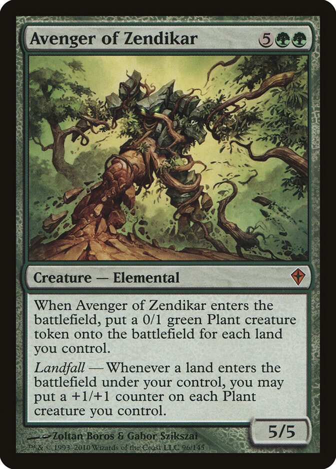 Avenger of Zendikar card front
