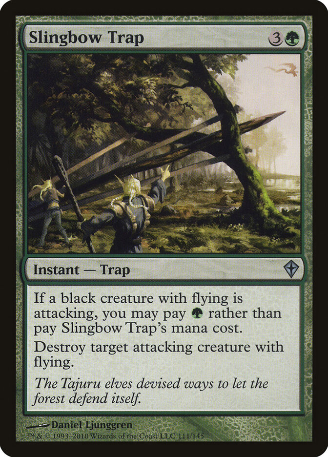 Slingbow Trap card front