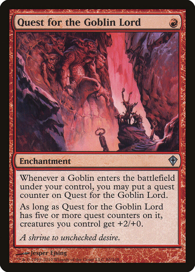 Quest for the Goblin Lord card front