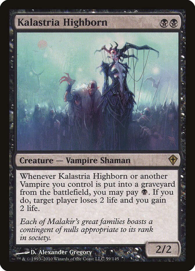 Kalastria Highborn card front