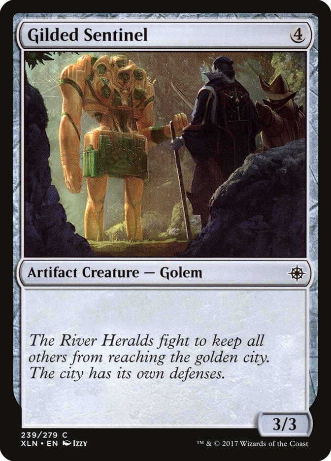 Gilded Sentinel card front