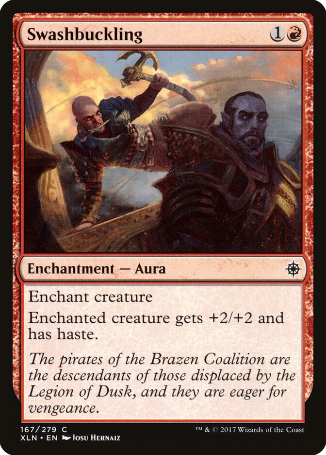 Swashbuckling card front