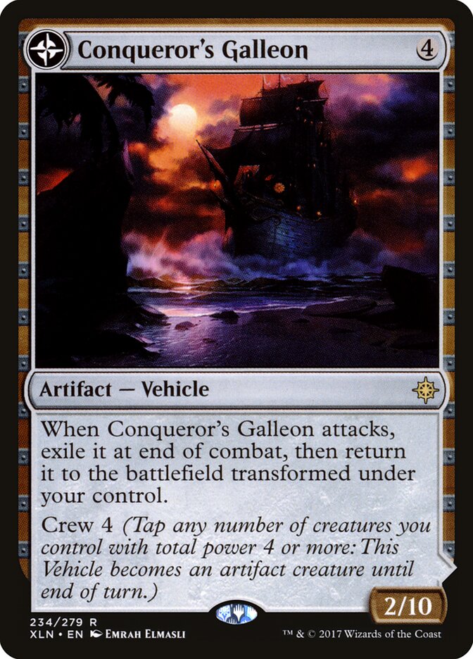 Conqueror's Galleon card front