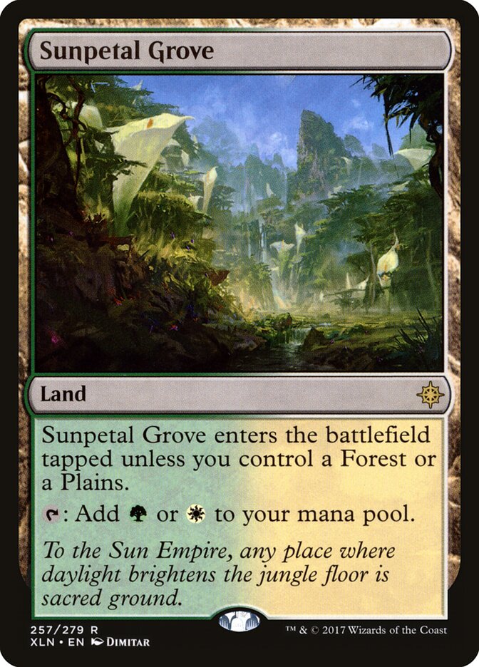 Sunpetal Grove card front